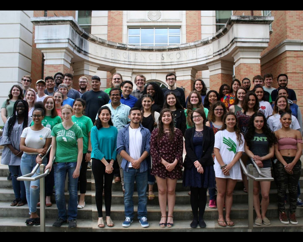 Photo of the 2017-2018 UNT PHAGES Students