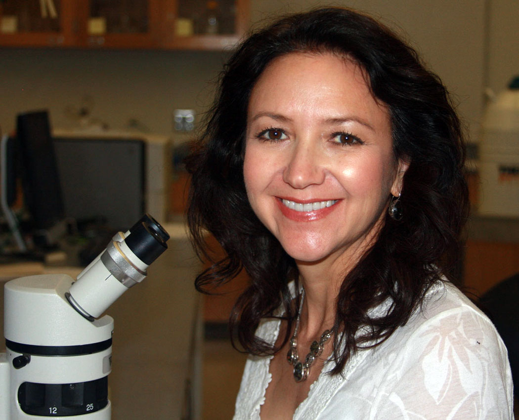 Dr. Padilla in her lab